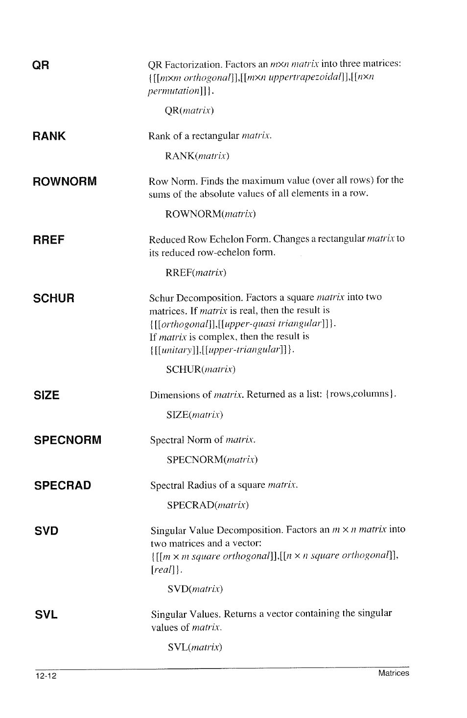 HP 39g Graphing Calculator User Manual | Page 186 / 292