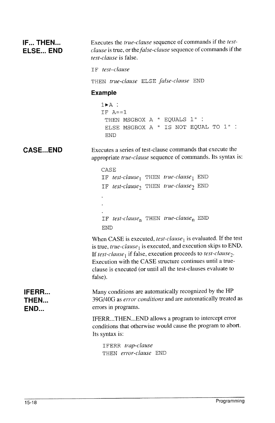 Example | HP 39g Graphing Calculator User Manual | Page 226 / 292