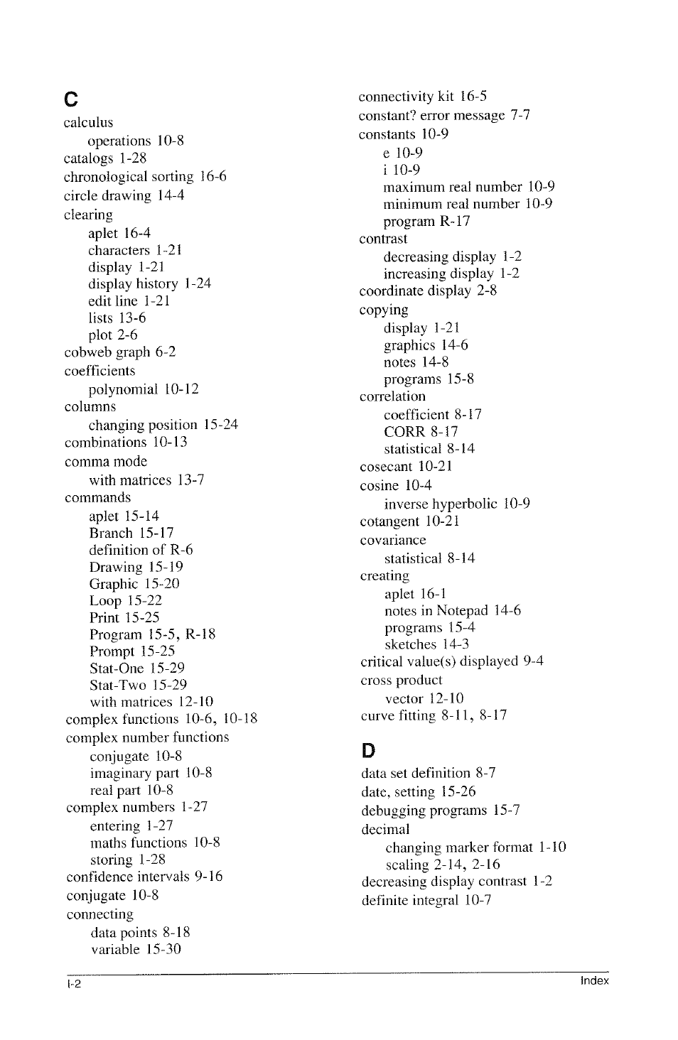 HP 39g Graphing Calculator User Manual | Page 278 / 292