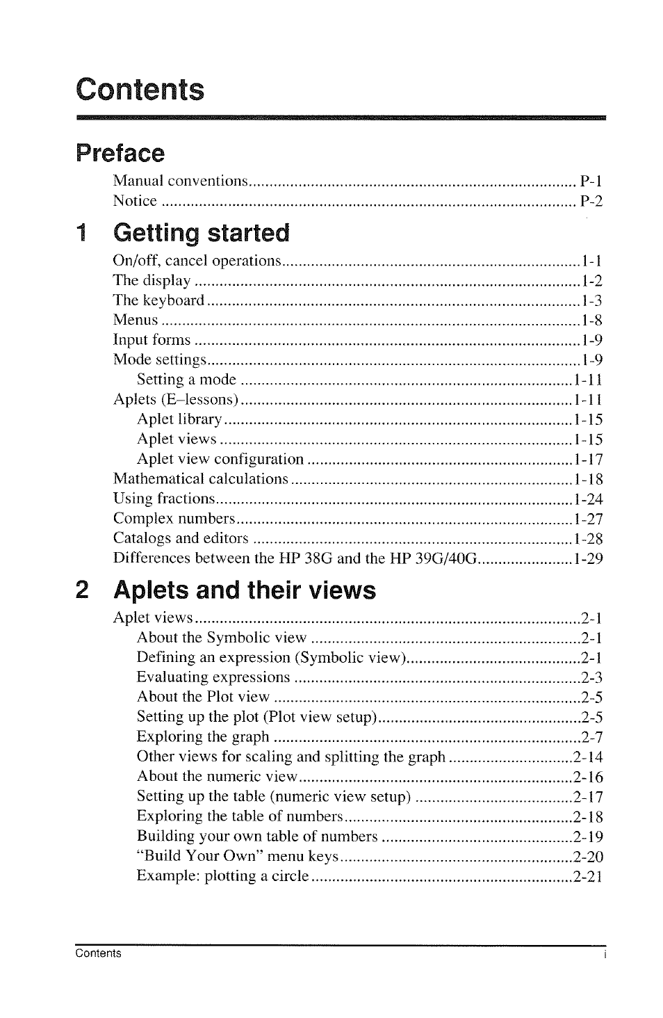 HP 39g Graphing Calculator User Manual | Page 5 / 292