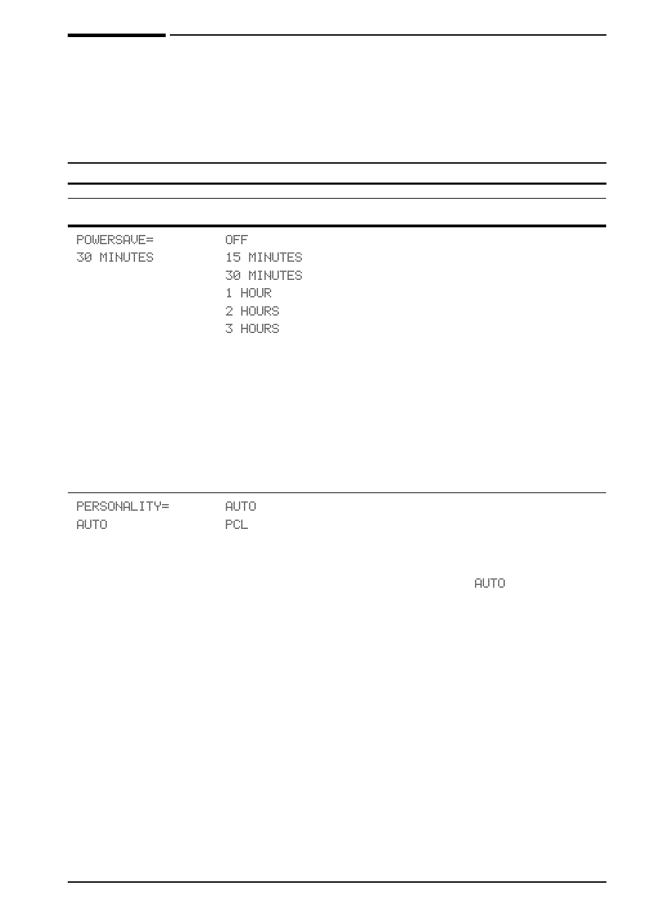 Configuration menu | HP LaserJet 5100 Printer series User Manual | Page 117 / 150