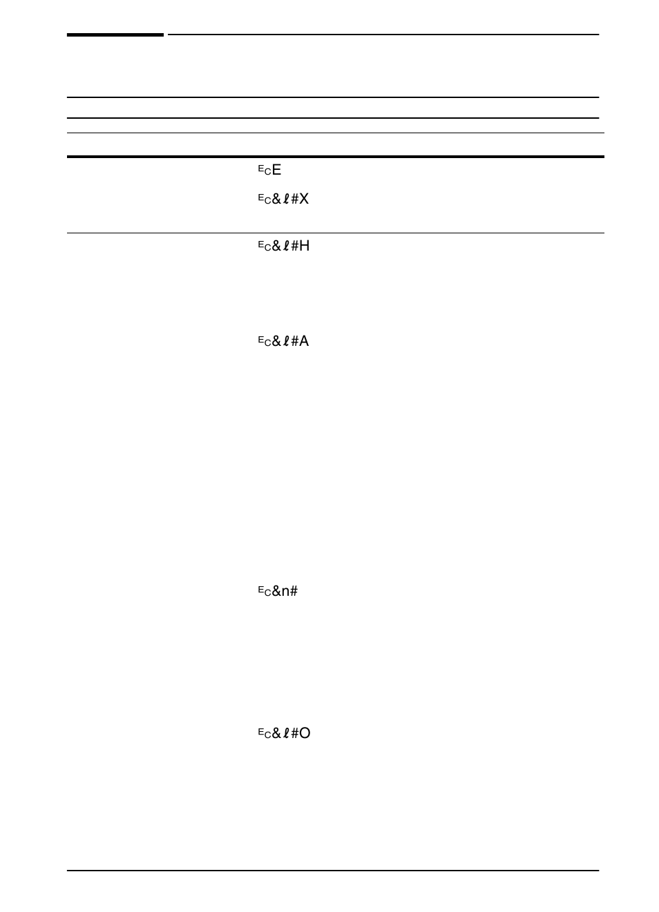 Common pcl printer commands, Printer commands d-5 | HP LaserJet 5100 Printer series User Manual | Page 135 / 150