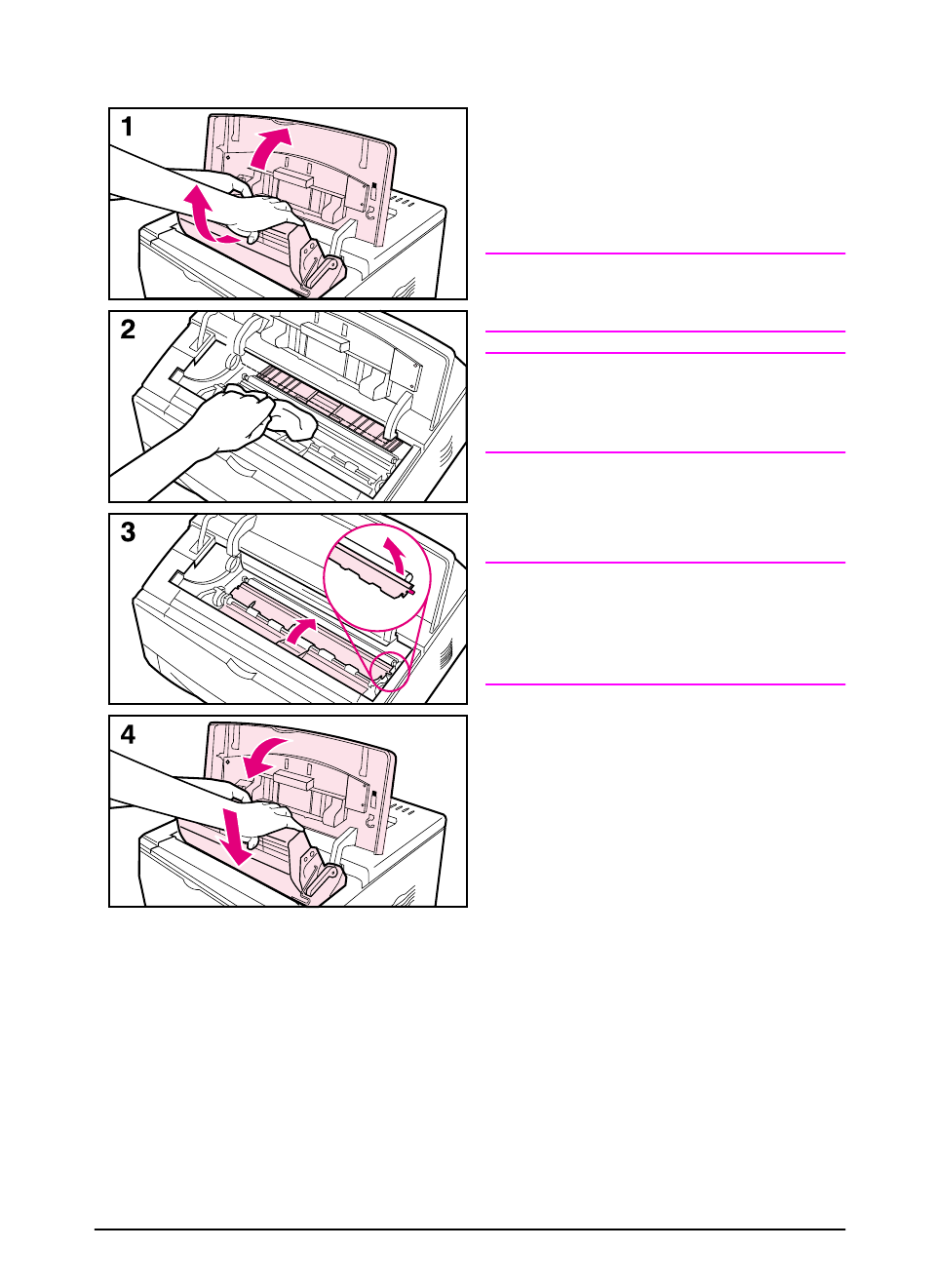 Cleaning the printer | HP LaserJet 5100 Printer series User Manual | Page 63 / 150