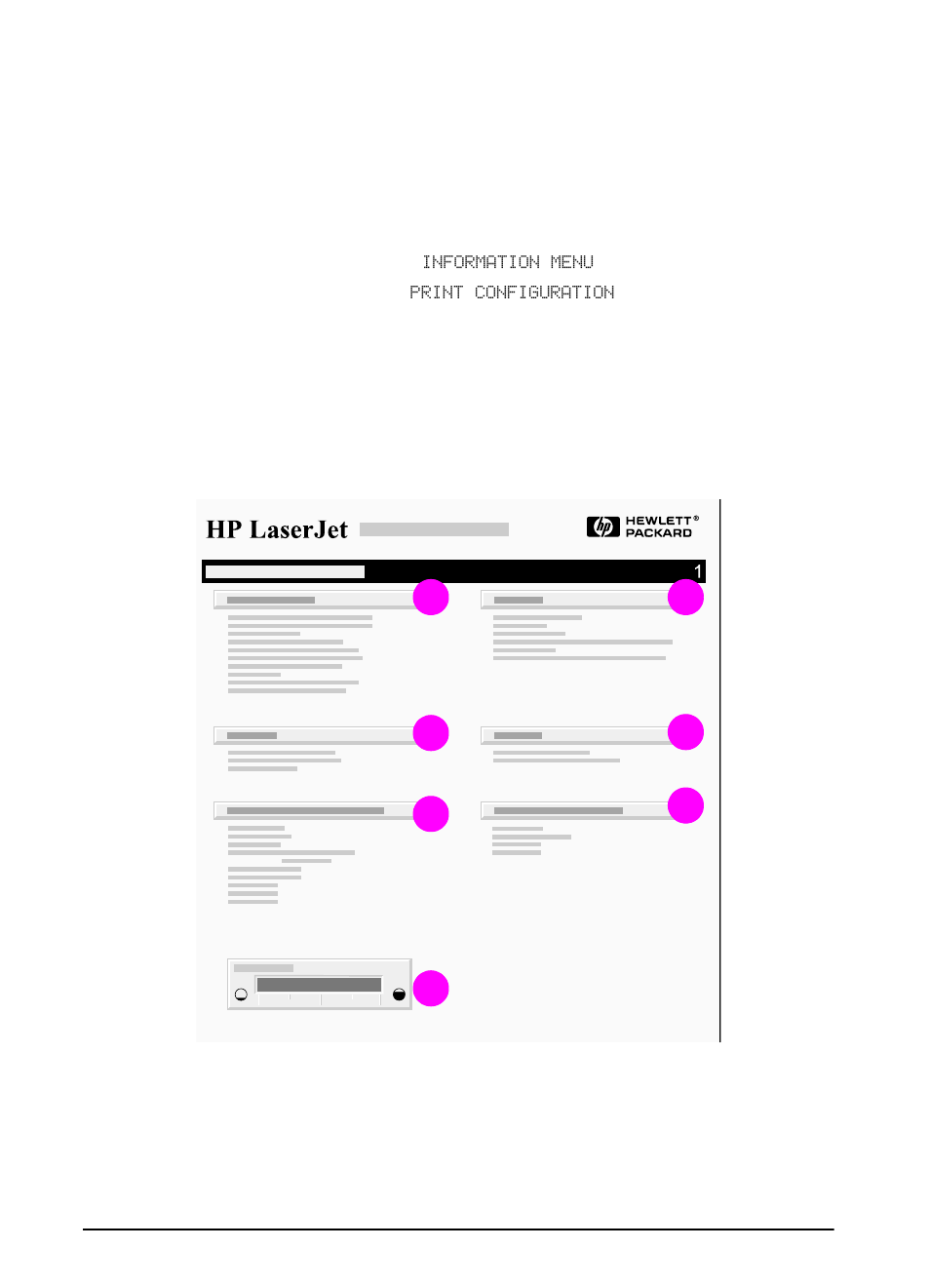 Configuration page | HP LaserJet 5100 Printer series User Manual | Page 88 / 150