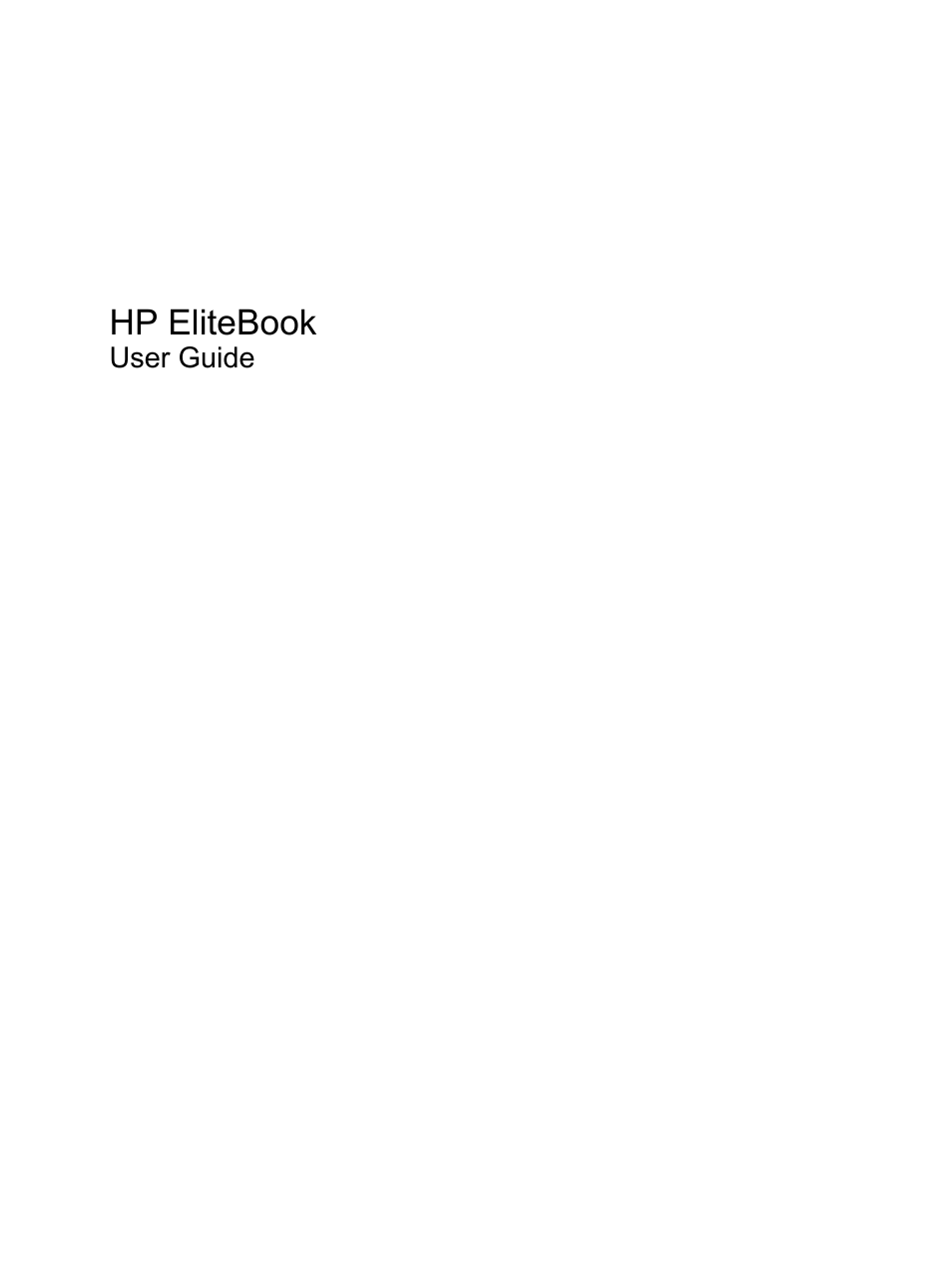 HP EliteBook 8440p User Manual | 169 pages