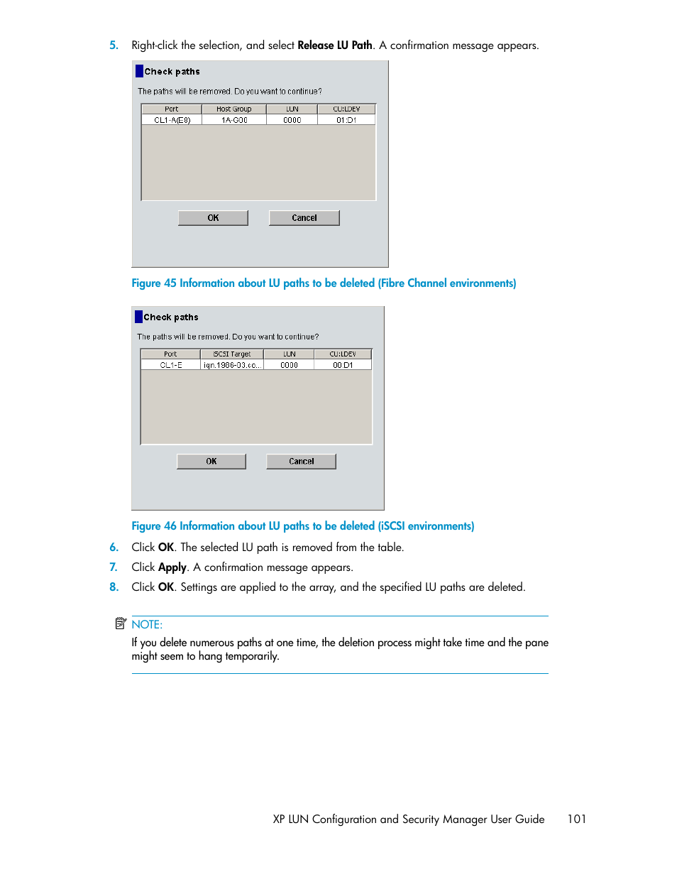 HP StorageWorks XP Remote Web Console Software User Manual | Page 101 / 250