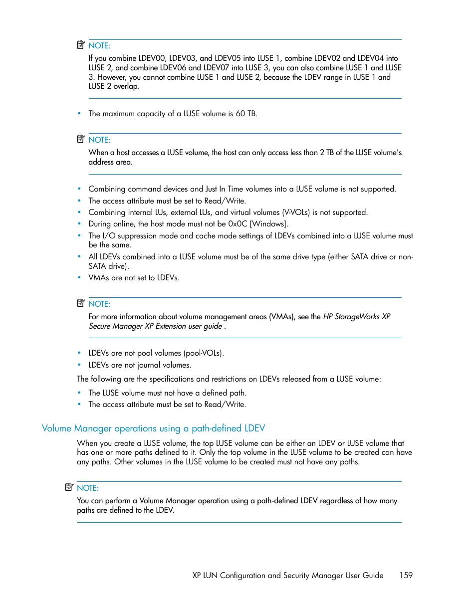 HP StorageWorks XP Remote Web Console Software User Manual | Page 159 / 250