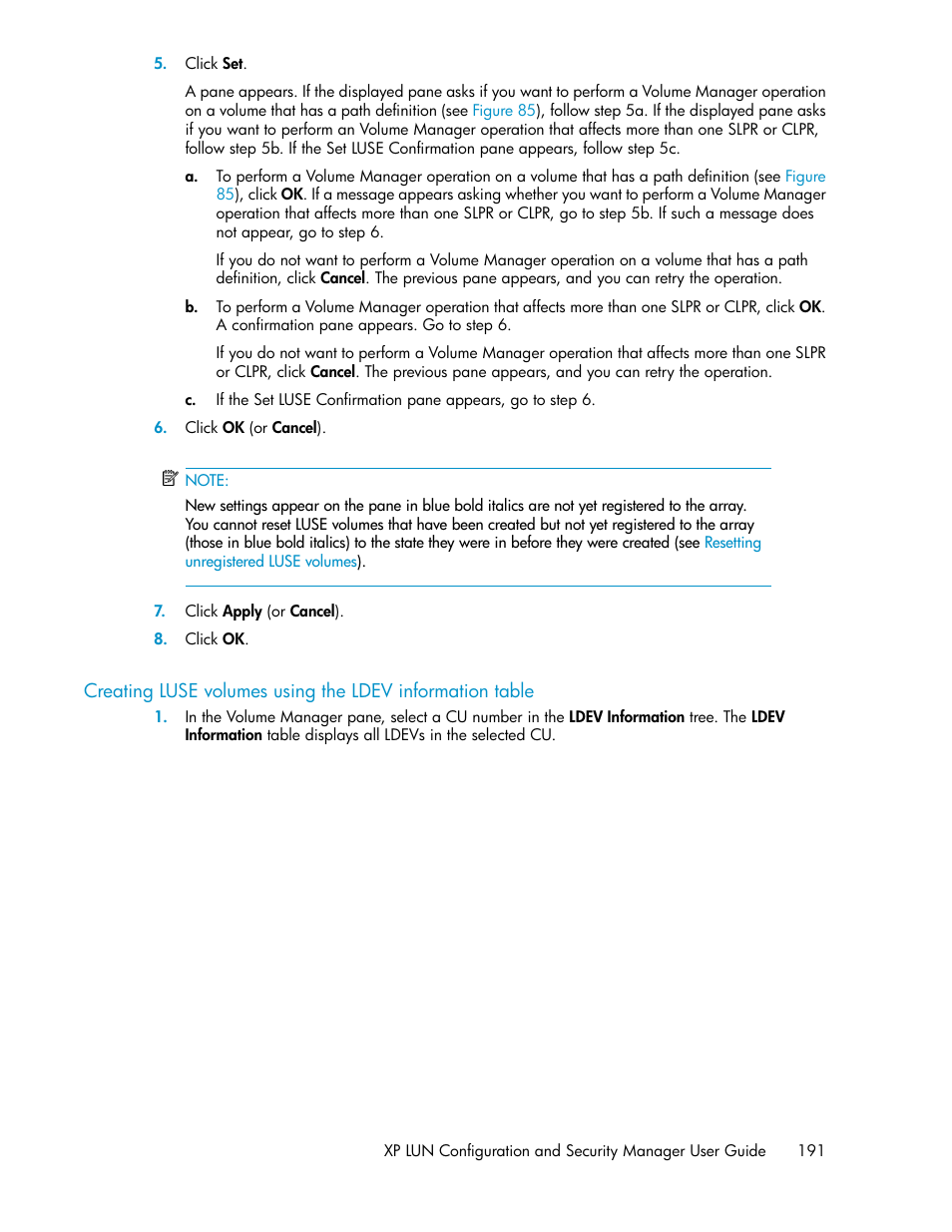 HP StorageWorks XP Remote Web Console Software User Manual | Page 191 / 250