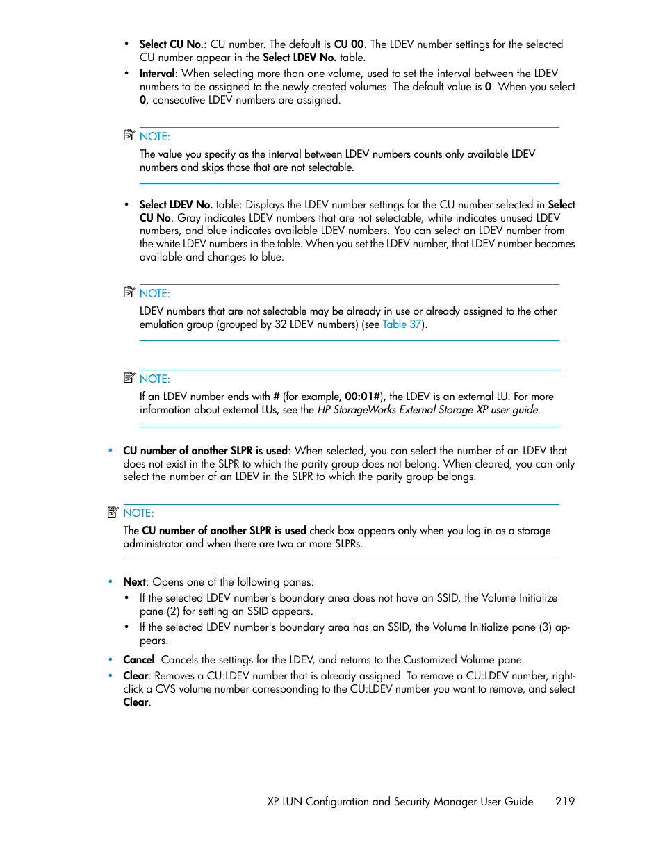 HP StorageWorks XP Remote Web Console Software User Manual | Page 219 / 250