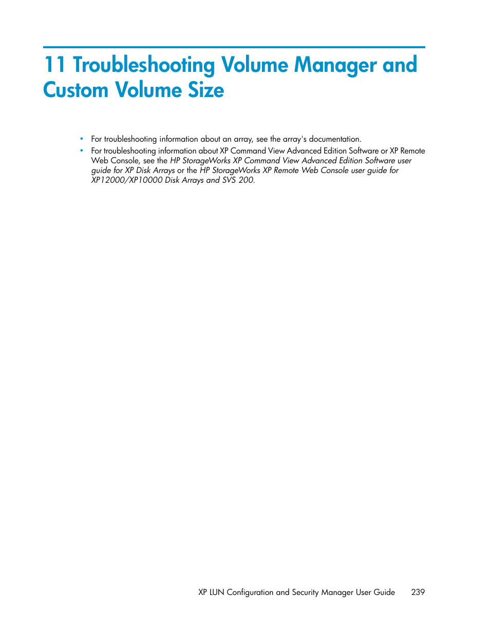 HP StorageWorks XP Remote Web Console Software User Manual | Page 239 / 250