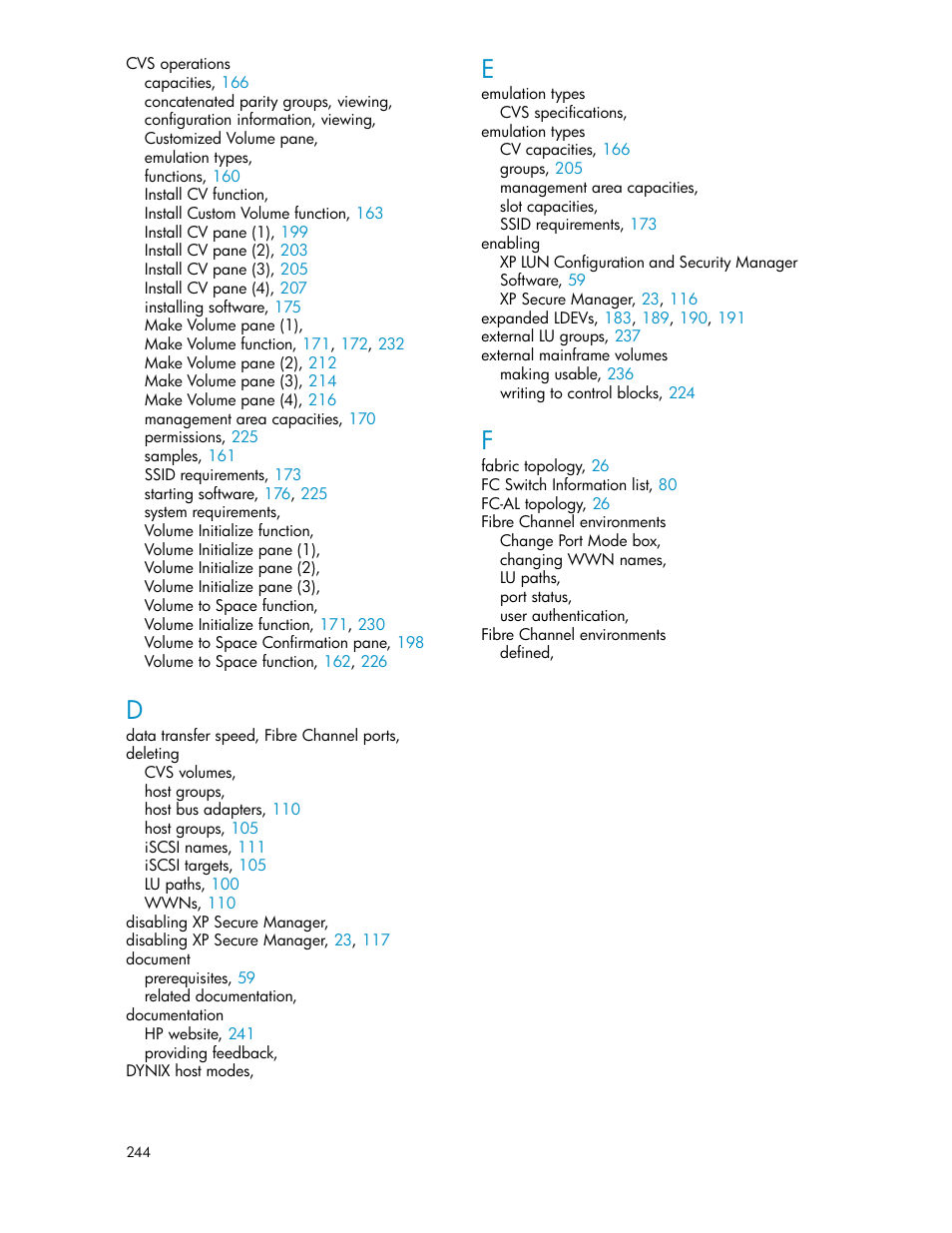HP StorageWorks XP Remote Web Console Software User Manual | Page 244 / 250