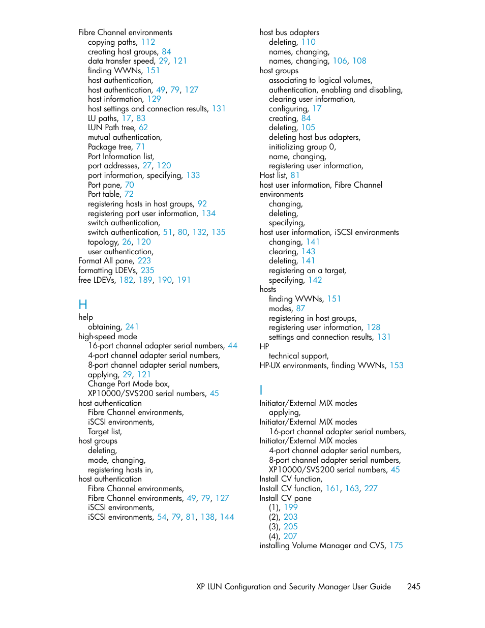 HP StorageWorks XP Remote Web Console Software User Manual | Page 245 / 250