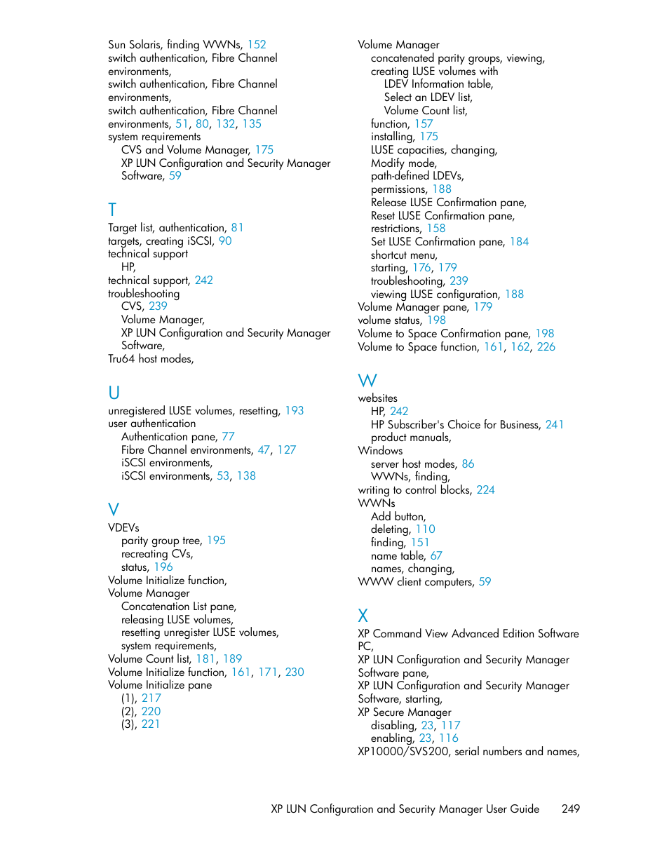 HP StorageWorks XP Remote Web Console Software User Manual | Page 249 / 250
