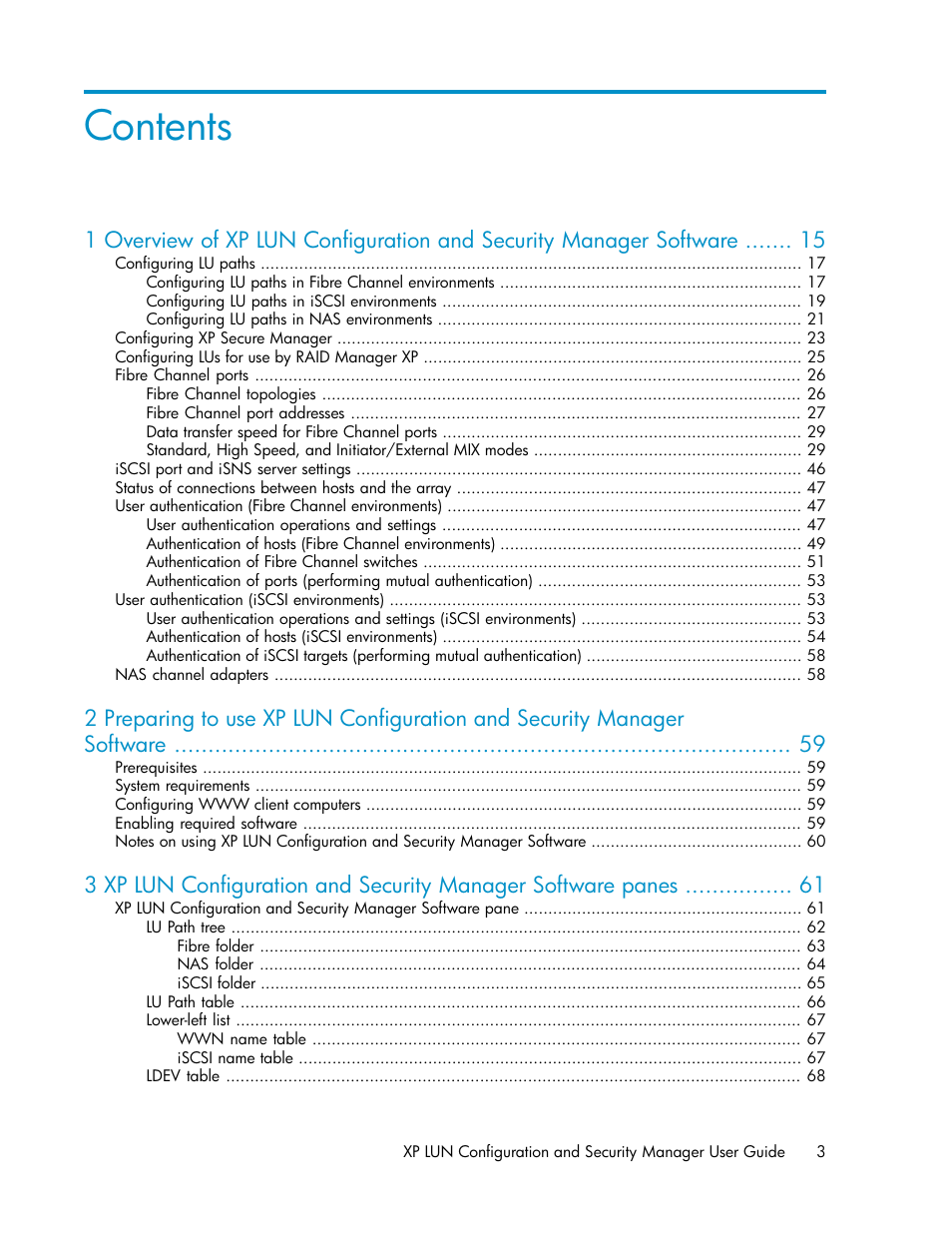 HP StorageWorks XP Remote Web Console Software User Manual | Page 3 / 250