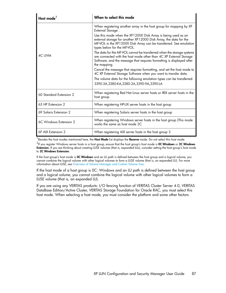 HP StorageWorks XP Remote Web Console Software User Manual | Page 87 / 250