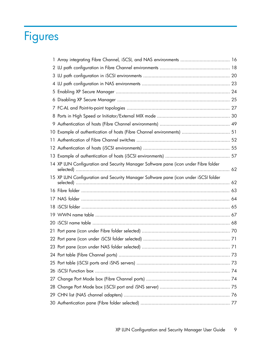 Figures | HP StorageWorks XP Remote Web Console Software User Manual | Page 9 / 250