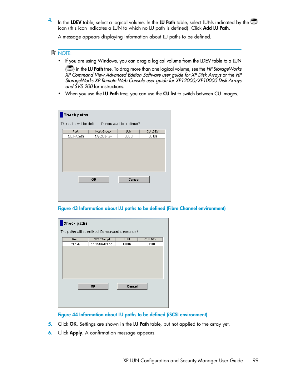 HP StorageWorks XP Remote Web Console Software User Manual | Page 99 / 250