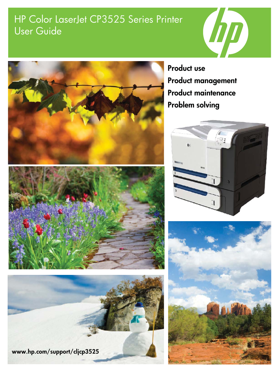 HP Color LaserJet CP3520 Printer Series User Manual | 264 pages