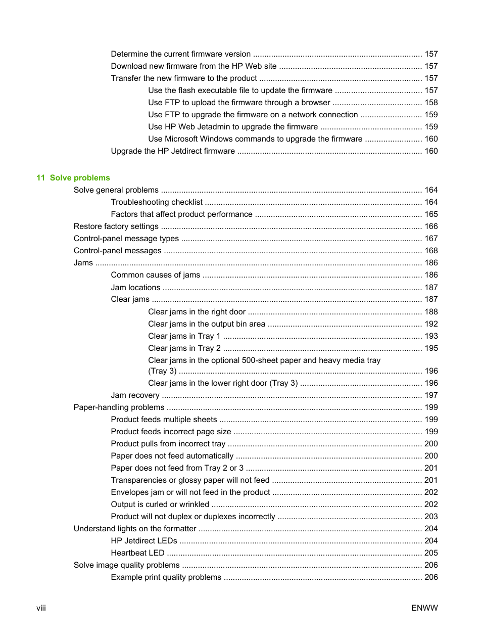 HP Color LaserJet CP3520 Printer Series User Manual | Page 10 / 264