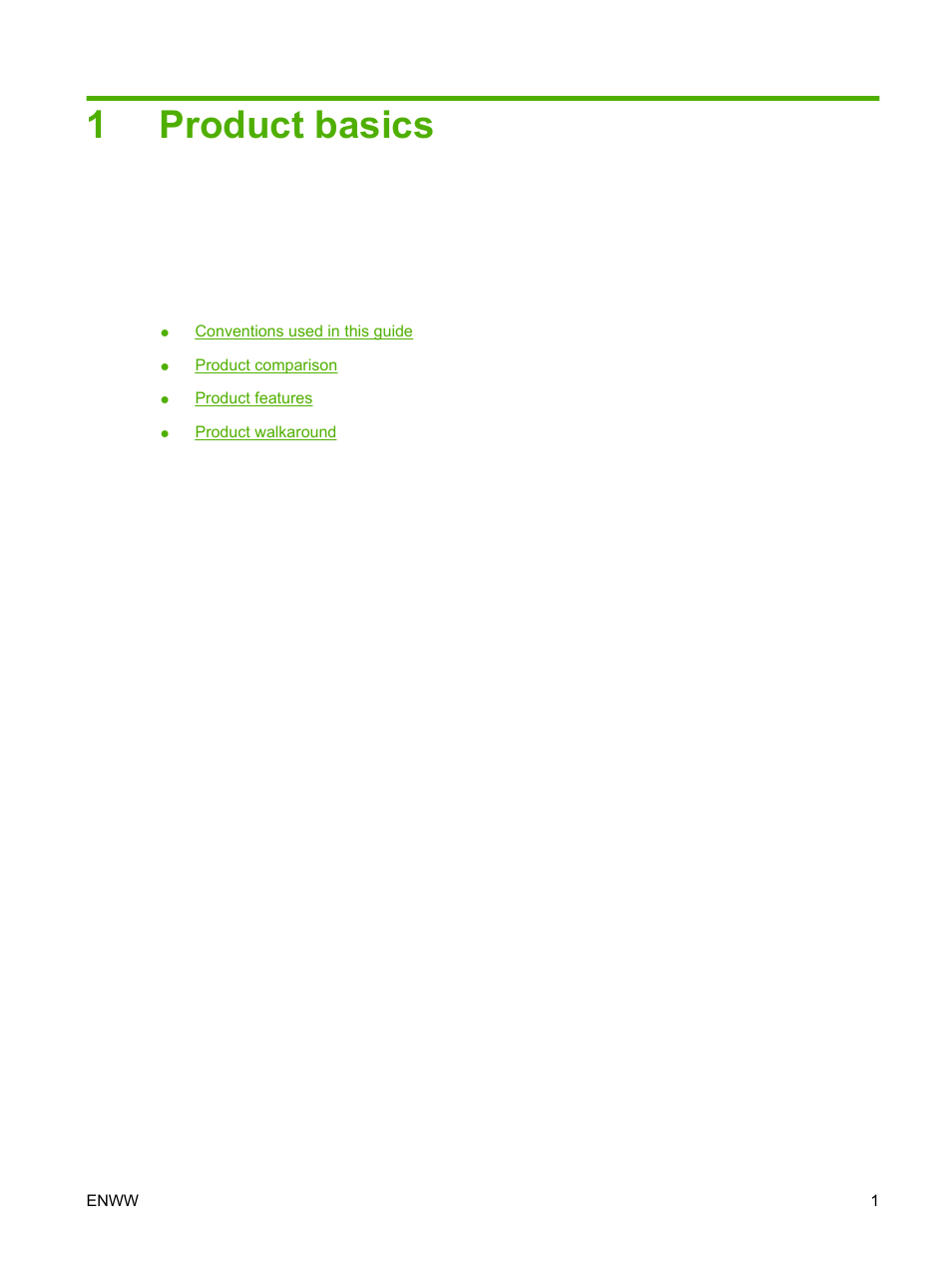 Product basics, 1 product basics, 1product basics | HP Color LaserJet CP3520 Printer Series User Manual | Page 13 / 264