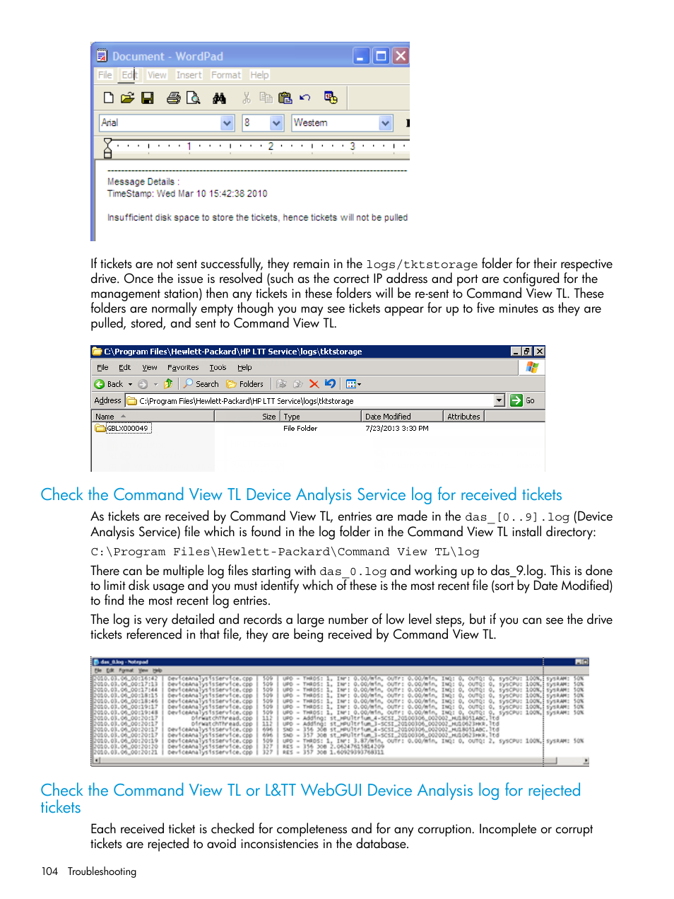 HP StoreEver TapeAssure Software User Manual | Page 104 / 115