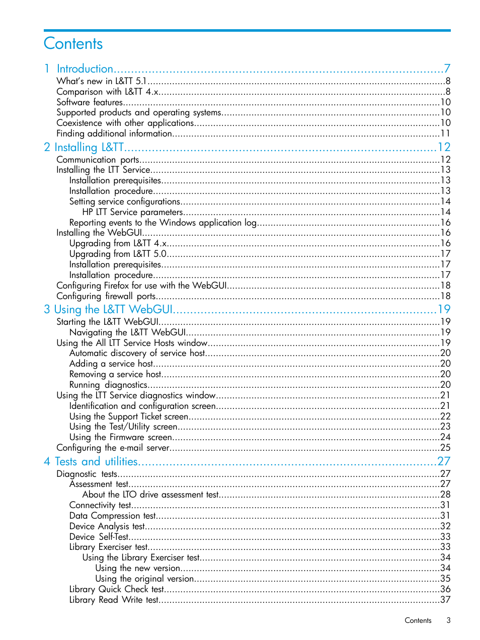 HP StoreEver TapeAssure Software User Manual | Page 3 / 115