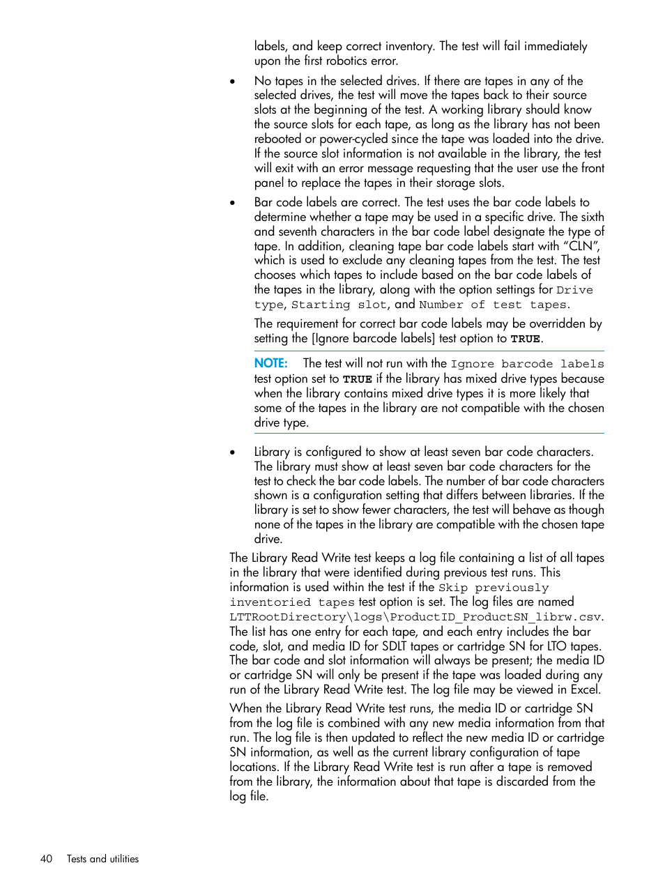 HP StoreEver TapeAssure Software User Manual | Page 40 / 115
