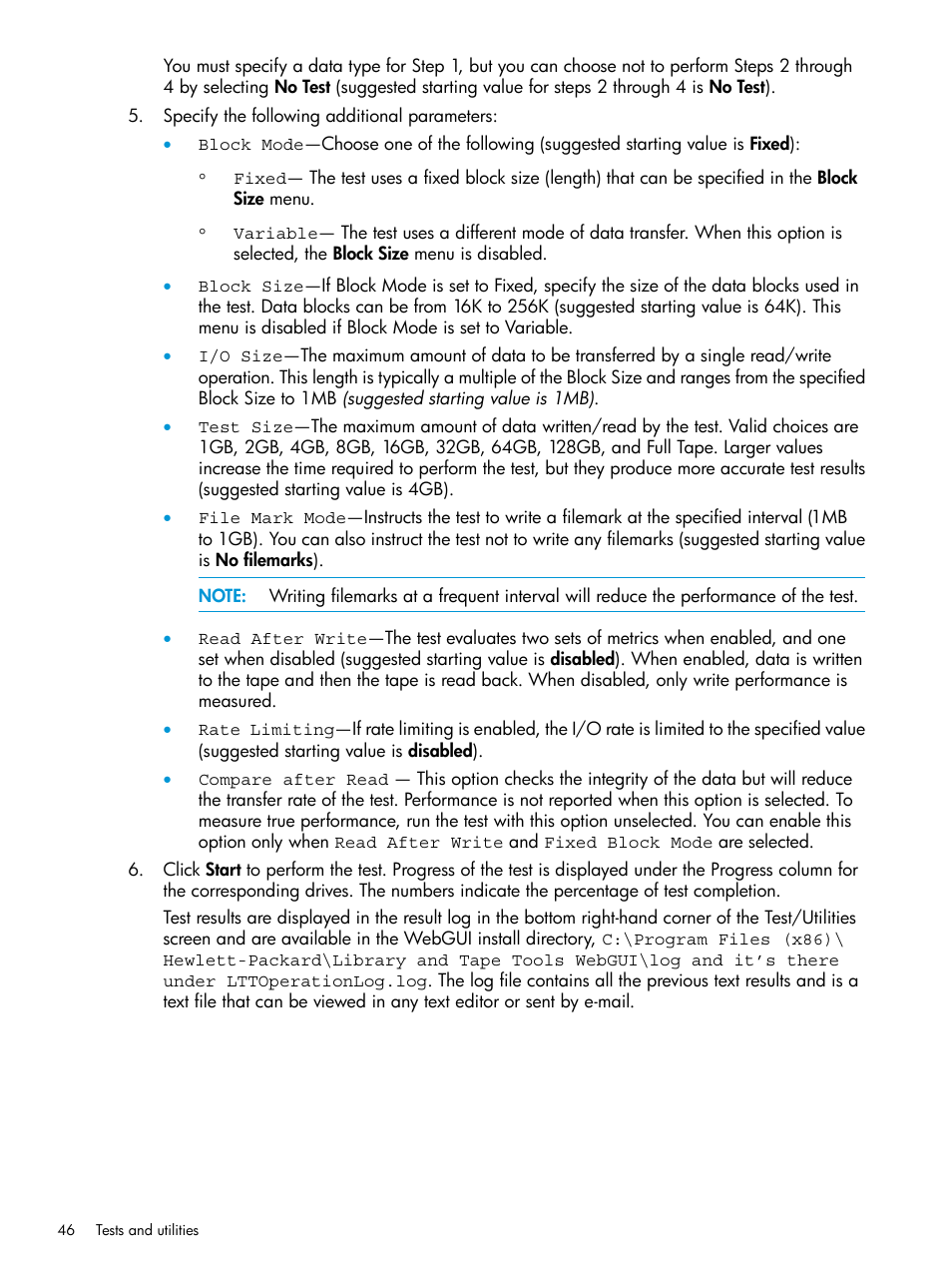 HP StoreEver TapeAssure Software User Manual | Page 46 / 115
