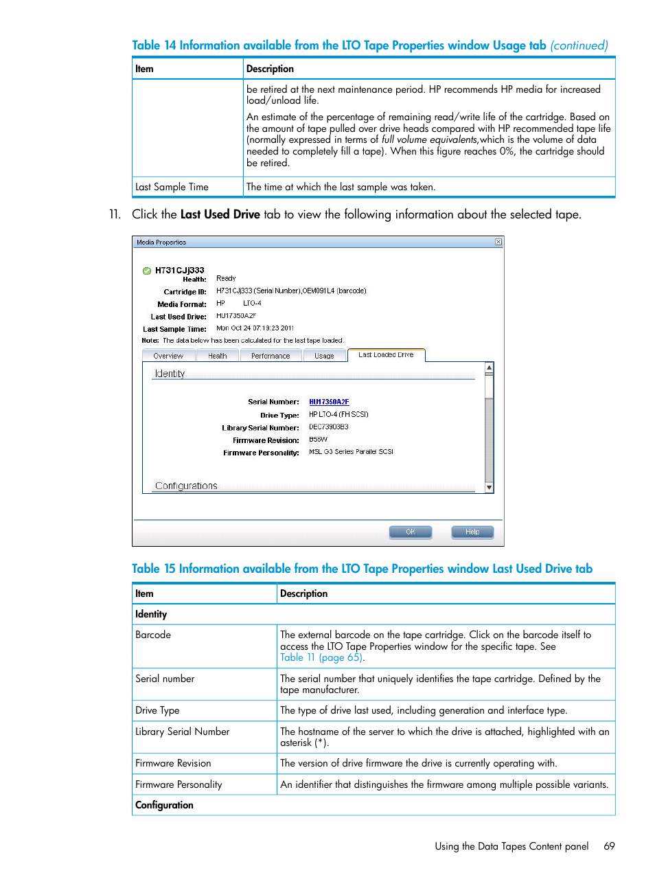 HP StoreEver TapeAssure Software User Manual | Page 69 / 115