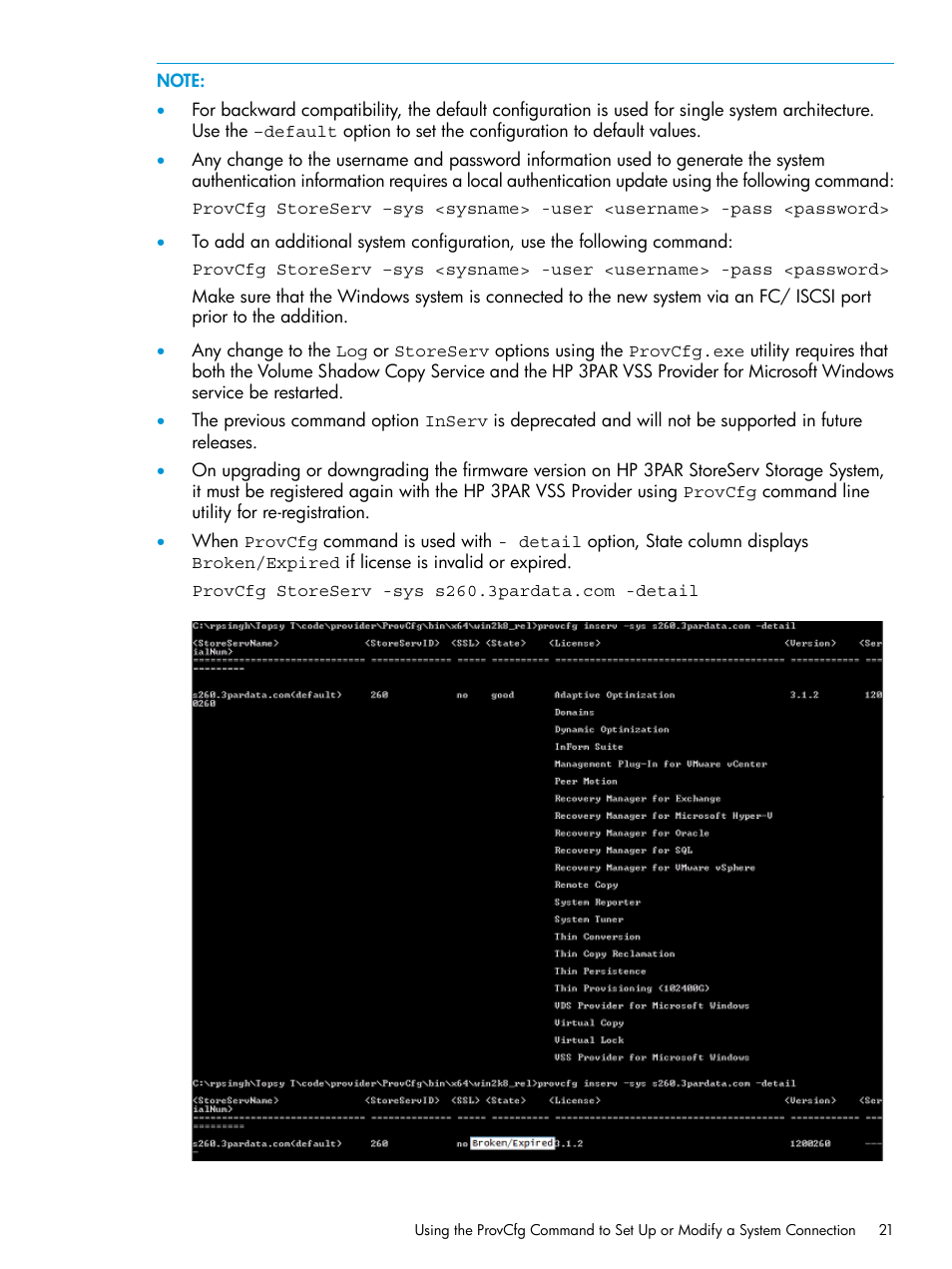 HP 3PAR VSS Provider Software User Manual | Page 21 / 33