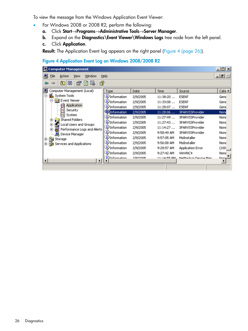 HP 3PAR VSS Provider Software User Manual | Page 26 / 33