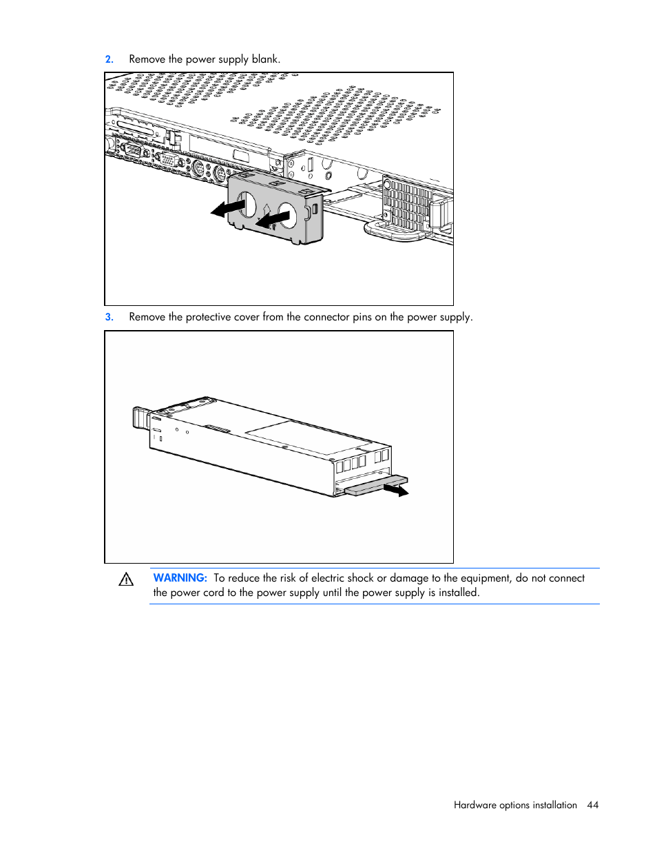 HP ProLiant DL365 G5 Server User Manual | Page 44 / 118
