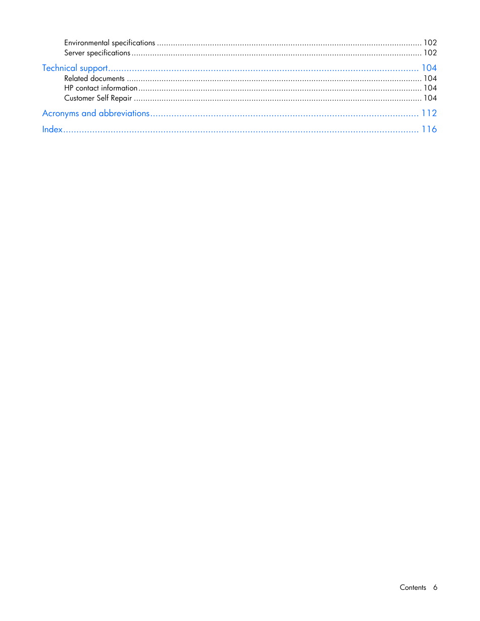 HP ProLiant DL365 G5 Server User Manual | Page 6 / 118