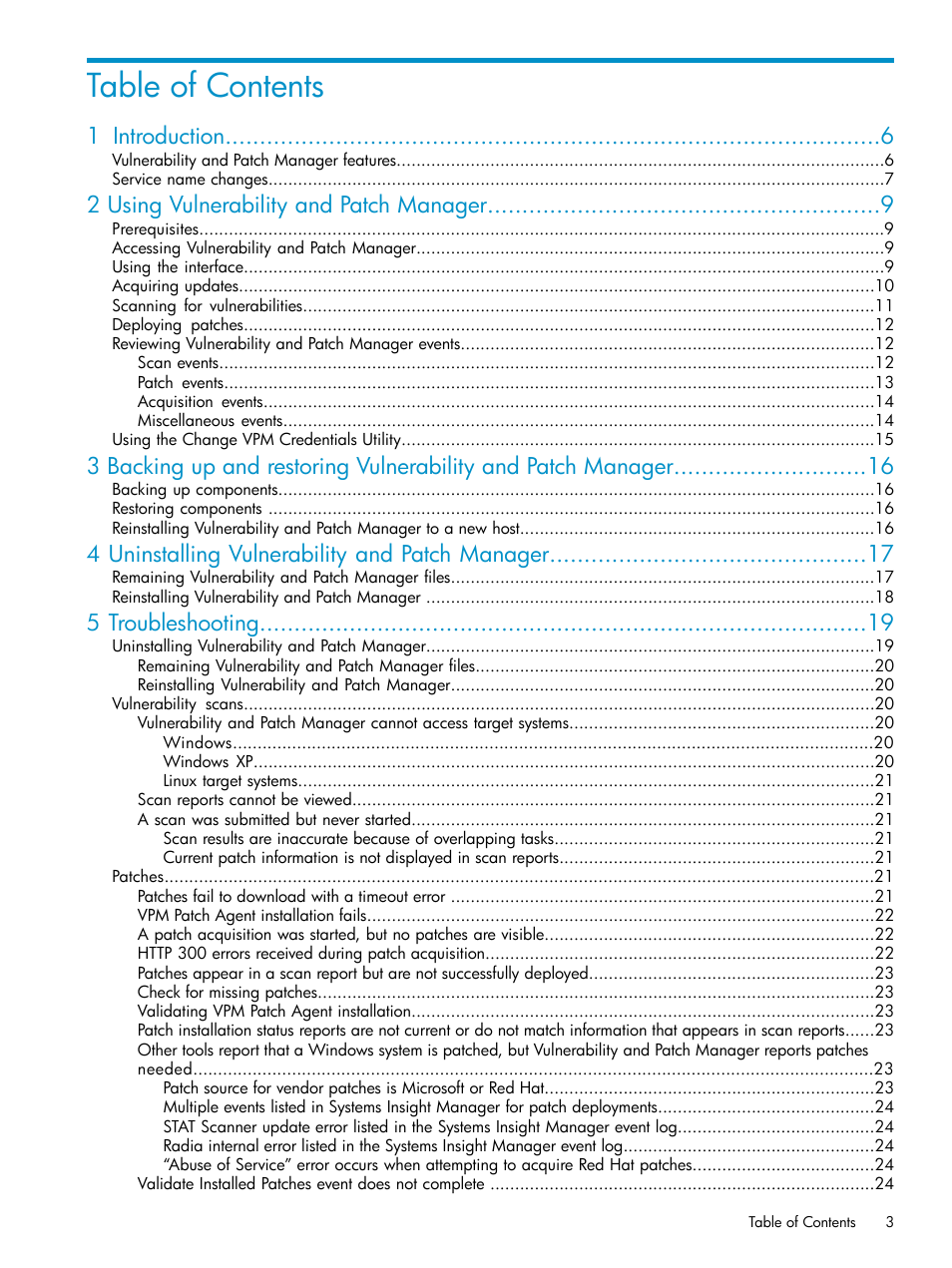 HP Insight Vulnerability and Patch Manager Software User Manual | Page 3 / 27