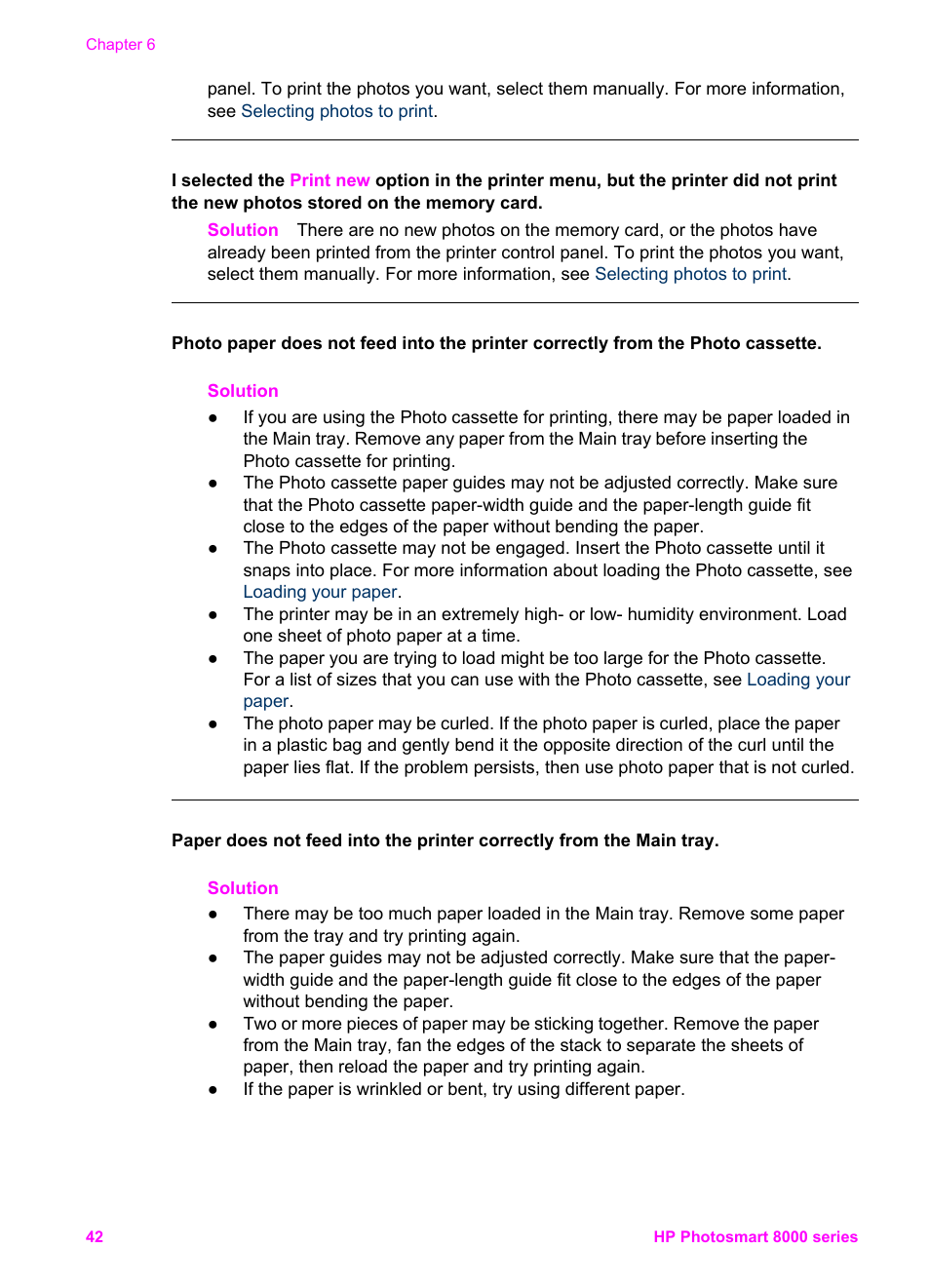 HP Photosmart 8050xi Printer User Manual | Page 45 / 67
