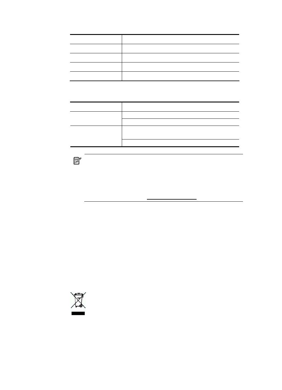 Environmental specifications, Regulatory information | HP Scanjet Professional 1000 Mobile Scanner User Manual | Page 25 / 27
