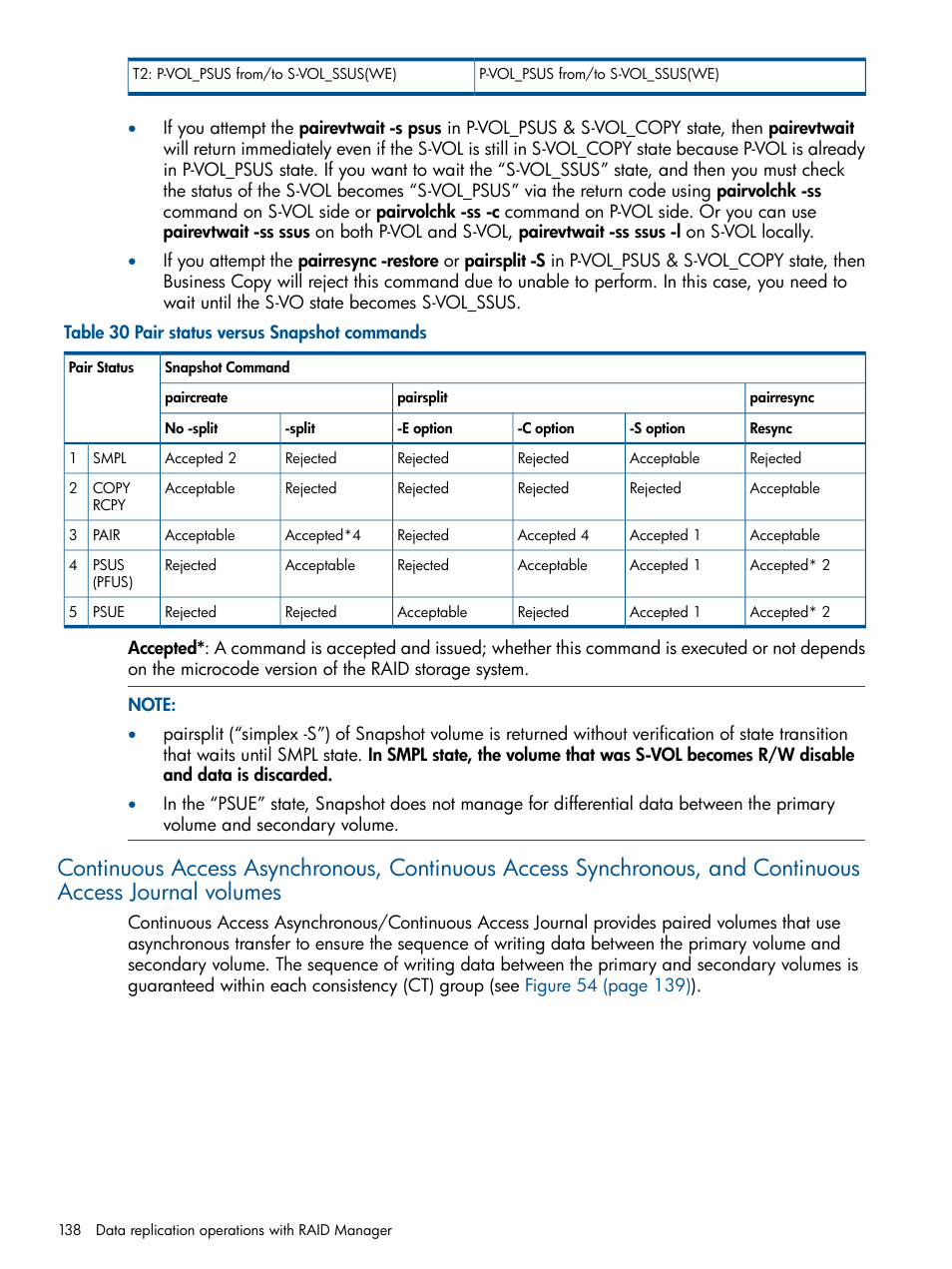 HP XP RAID Manager Software User Manual | Page 138 / 274