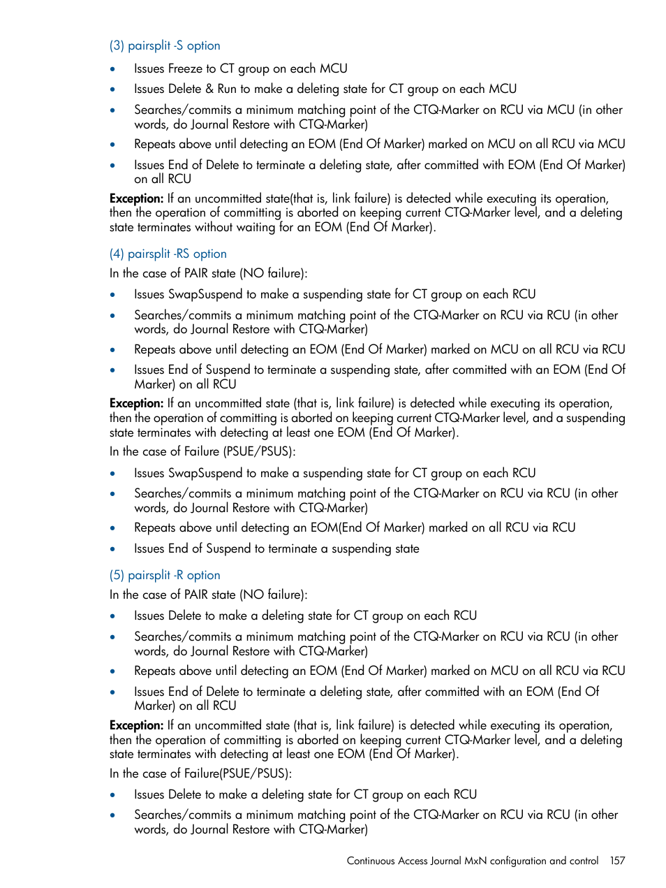 HP XP RAID Manager Software User Manual | Page 157 / 274