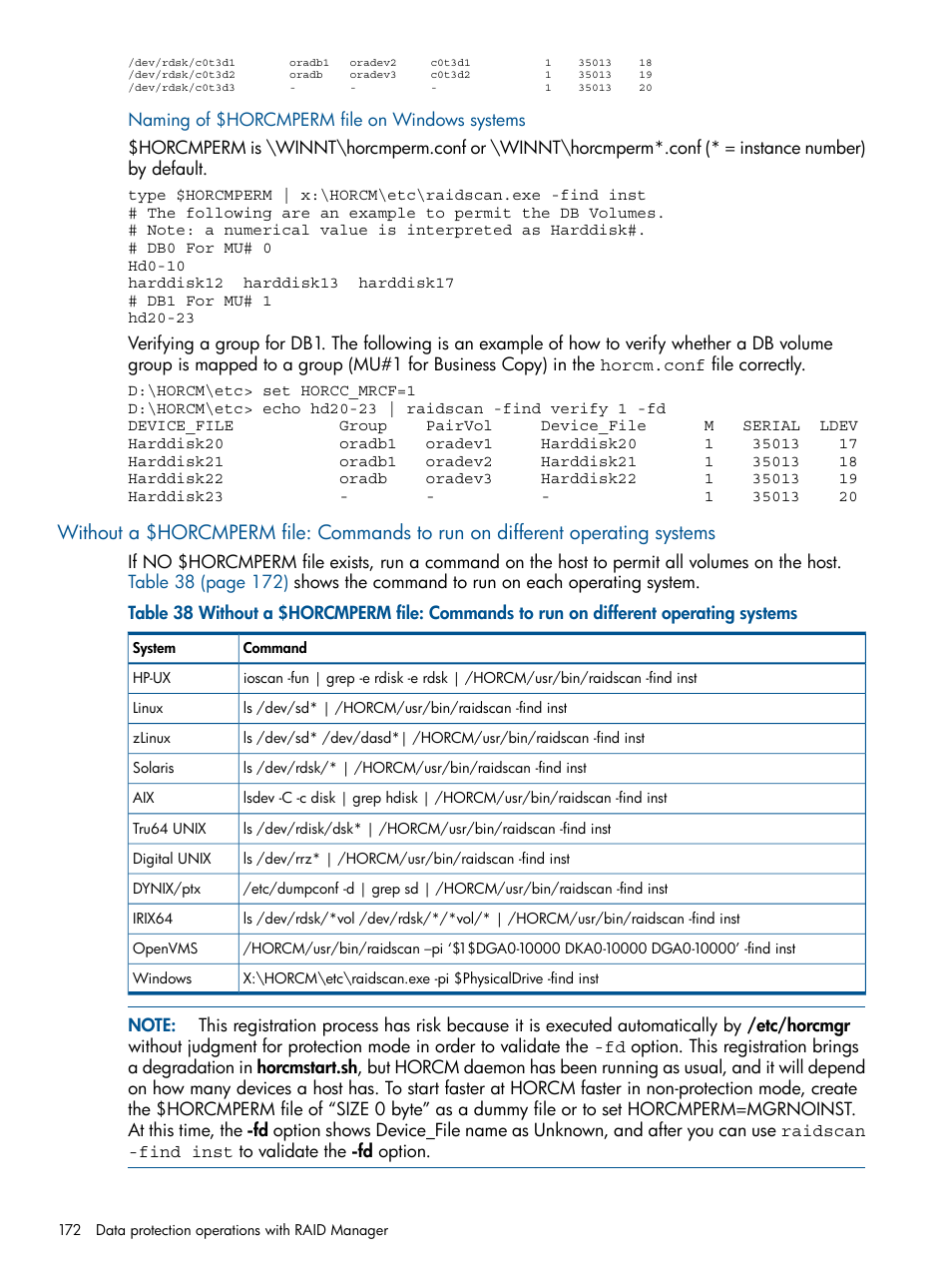 HP XP RAID Manager Software User Manual | Page 172 / 274