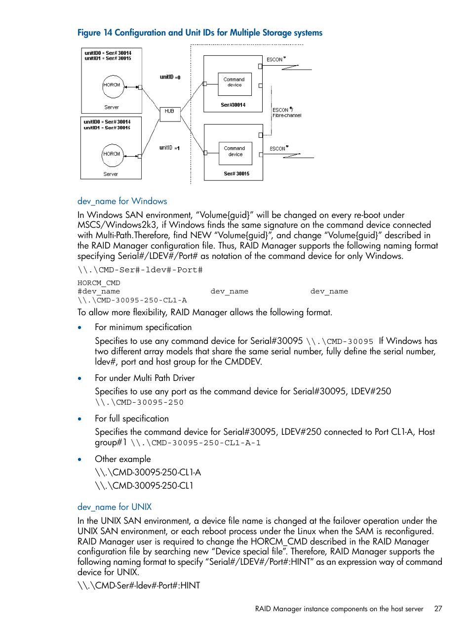 HP XP RAID Manager Software User Manual | Page 27 / 274