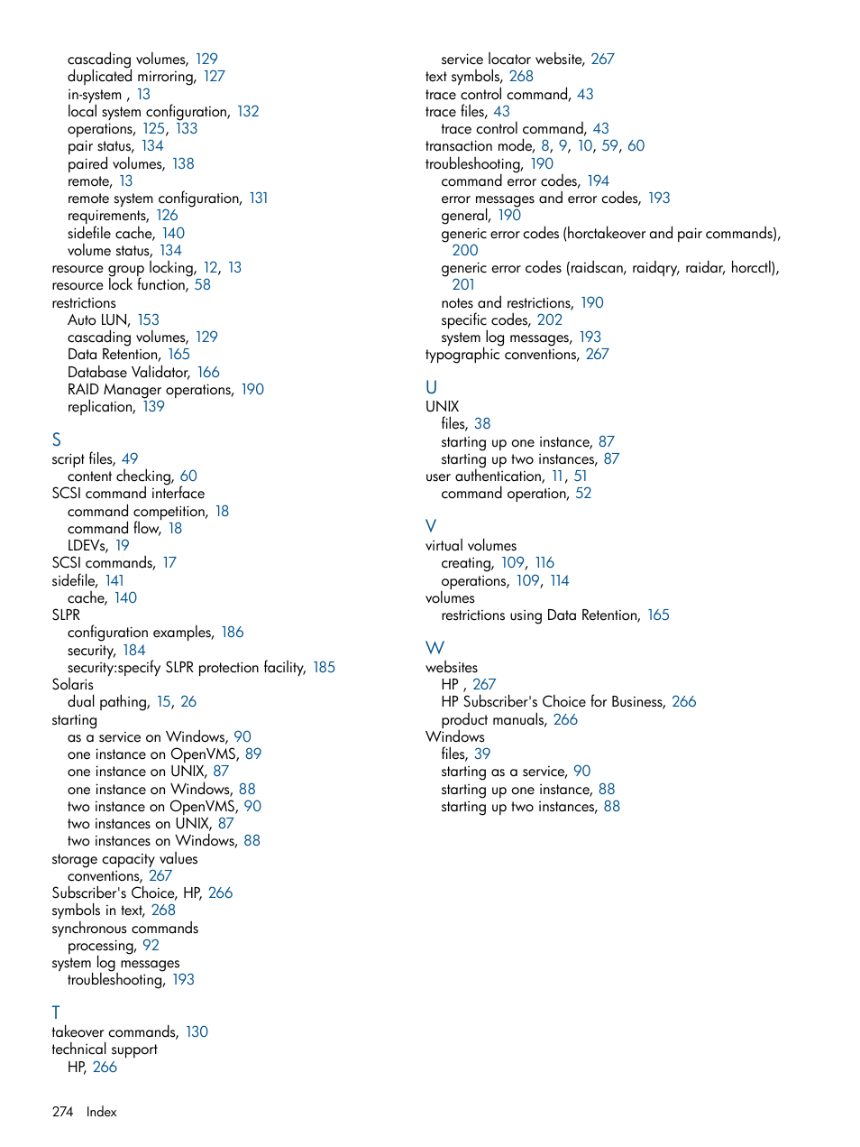 HP XP RAID Manager Software User Manual | Page 274 / 274