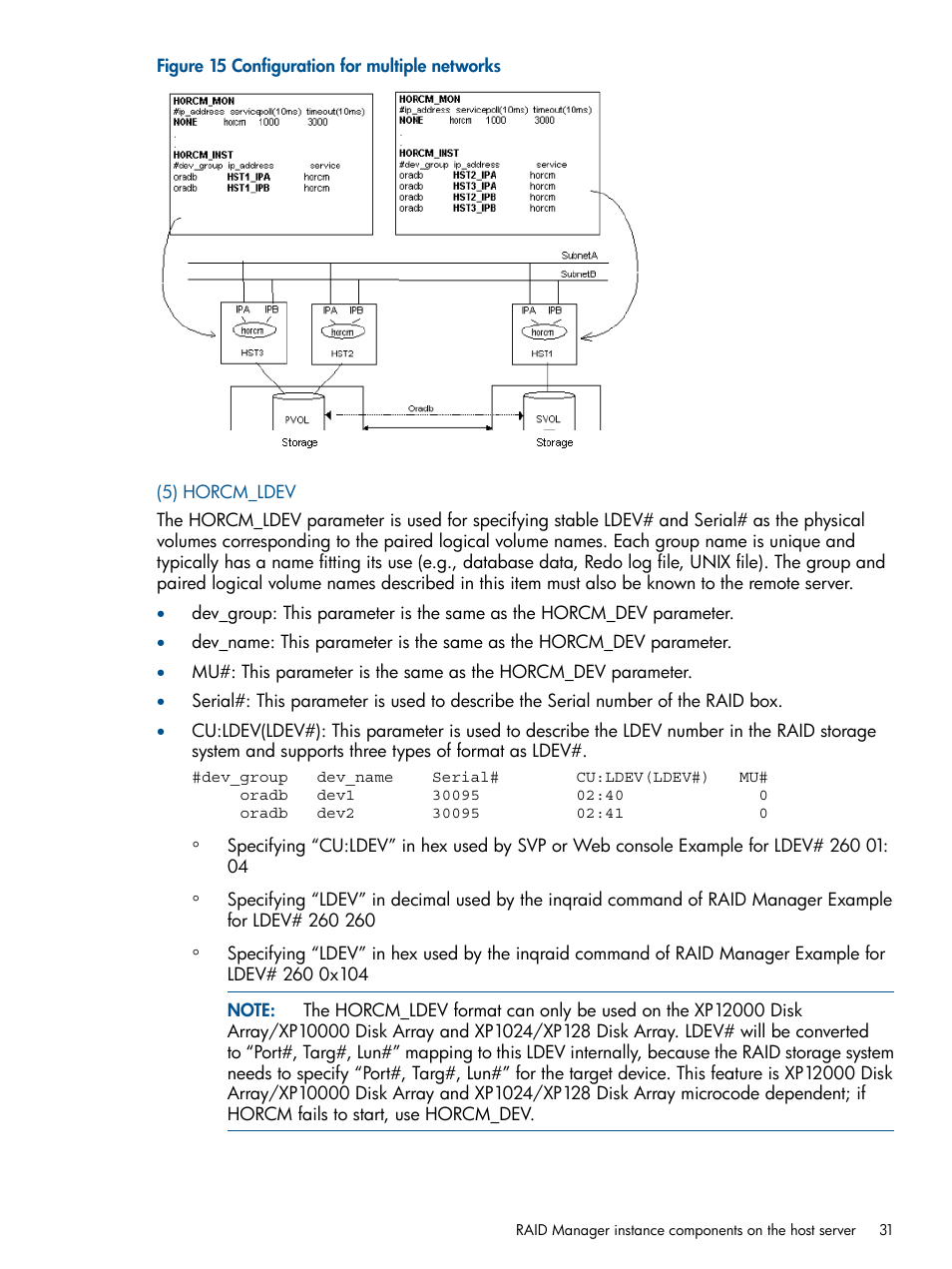 HP XP RAID Manager Software User Manual | Page 31 / 274