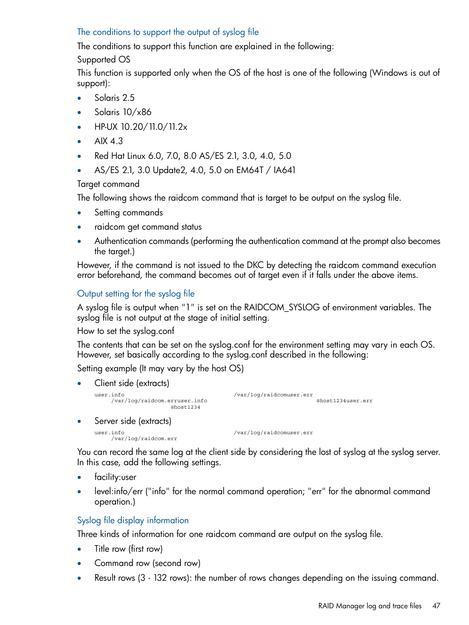 HP XP RAID Manager Software User Manual | Page 47 / 274