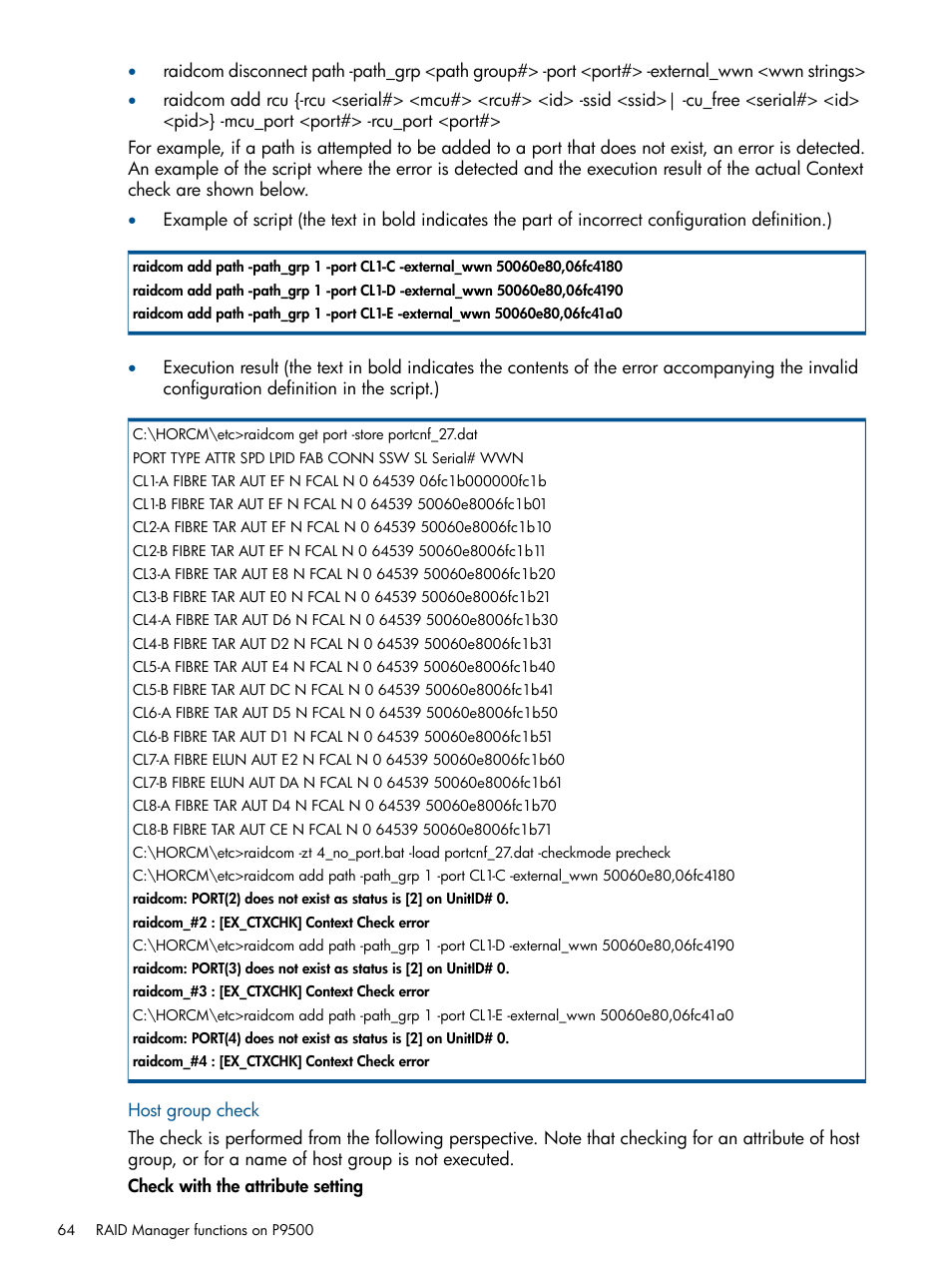 HP XP RAID Manager Software User Manual | Page 64 / 274