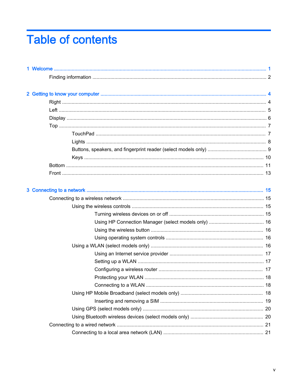 HP EliteBook 755 G2 Notebook PC User Manual | Page 5 / 101