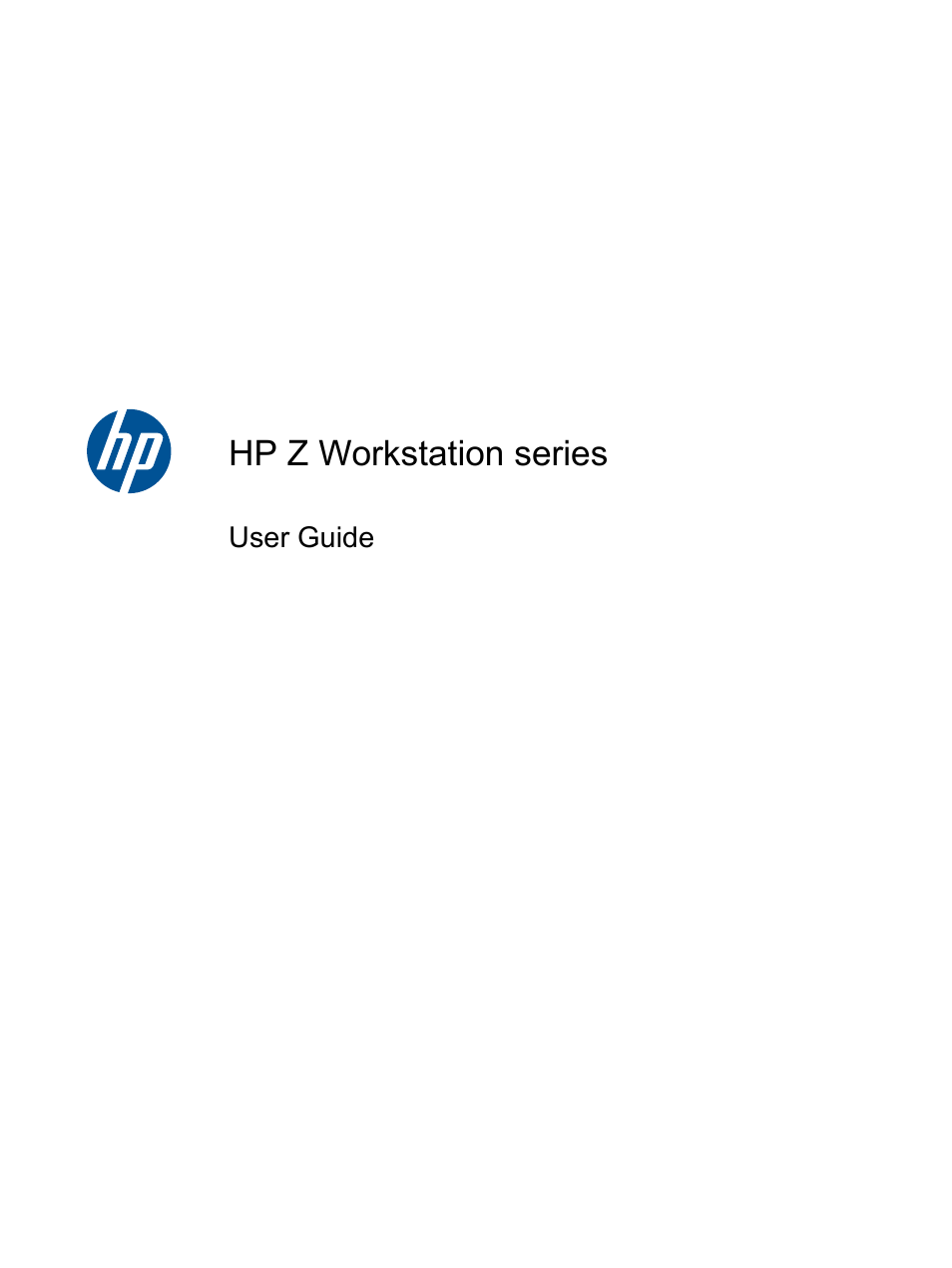 HP Z400 Workstation User Manual | 76 pages