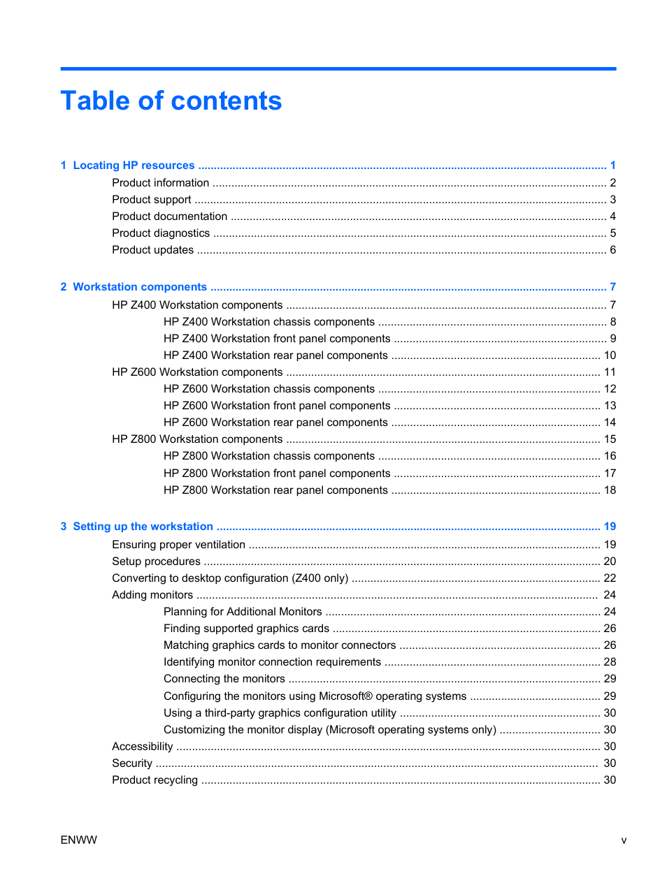 HP Z400 Workstation User Manual | Page 5 / 76