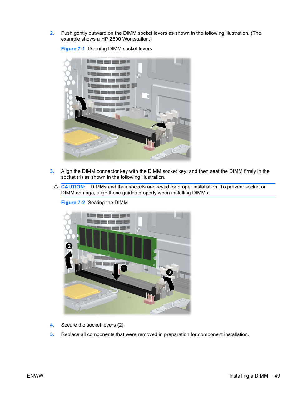 HP Z400 Workstation User Manual | Page 57 / 76