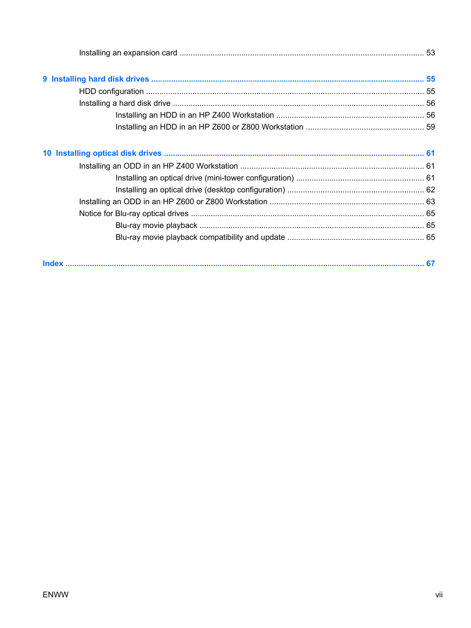 HP Z400 Workstation User Manual | Page 7 / 76