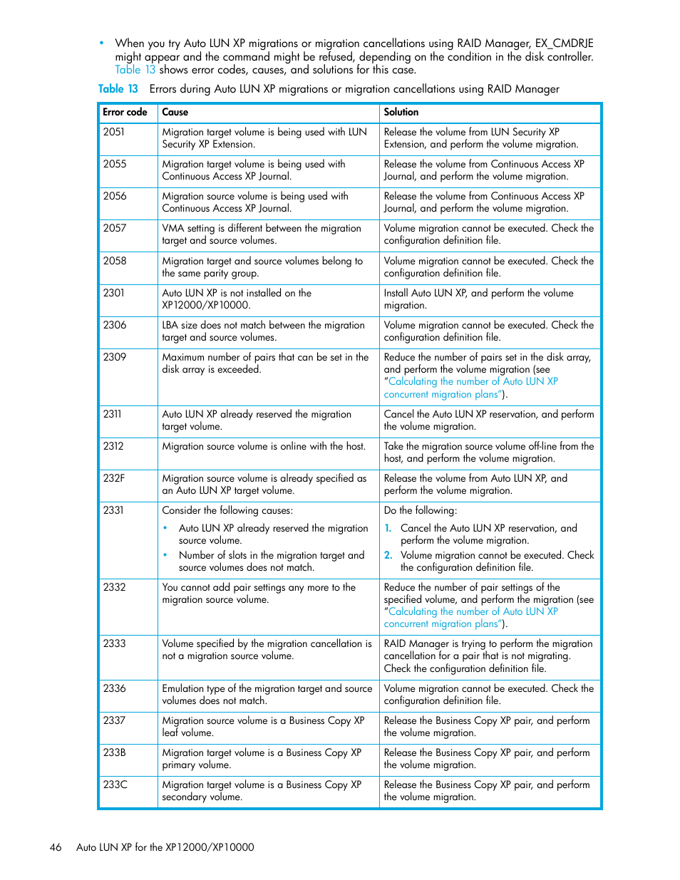 HP XP Auto LUN Software User Manual | Page 46 / 65